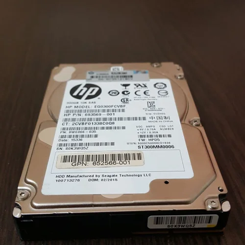 هارد سرور HP server 300-GB 6G 10K  DP SC ENT SFF SAS HDD (652564-B21)
