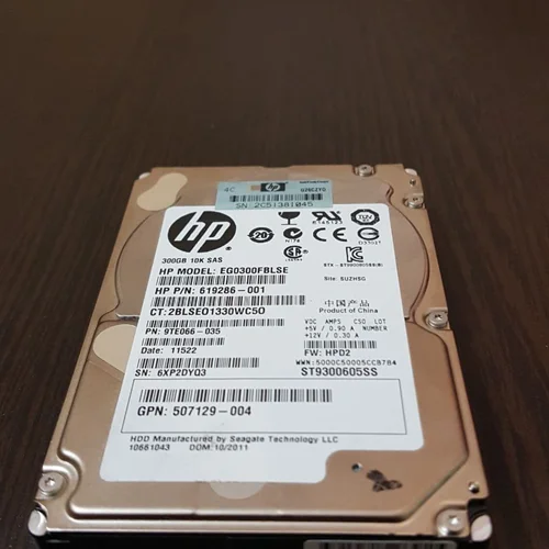 هارد سرور HP server 300-GB 6G 10K  DP SFF SAS HDD (# 9TE066-035)